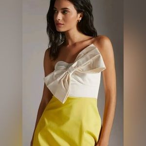 NEW Anthropologie Hutch Color Block Bow Dress